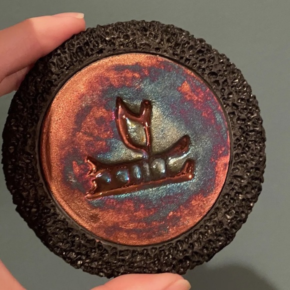 Set of 4 Javier Gaytan - Raku Studio Hawaiian Pottery Coasters Sea Turtle Signed - Picture 9 of 9